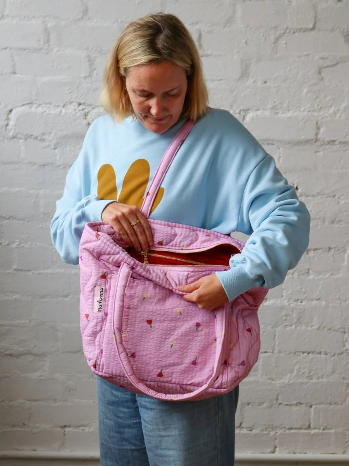 Forget Me Not Quilted Bag in Peony