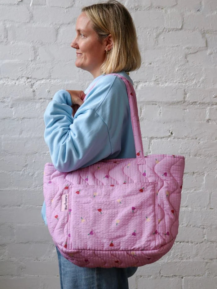 Forget Me Not Quilted Bag in Peony