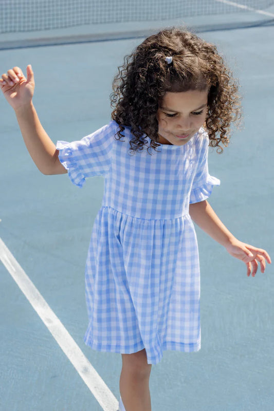 Blue Check Dress