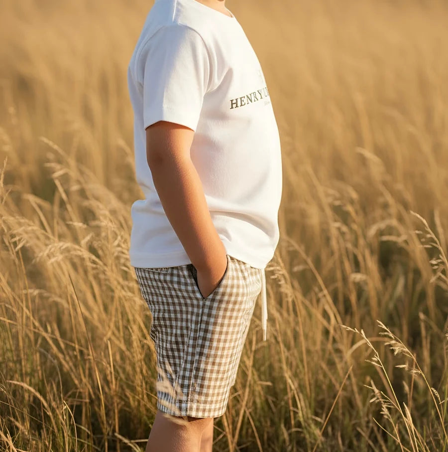 Boys Sonny Shorts Brown Check