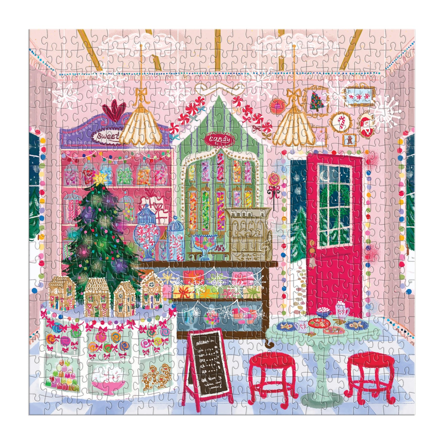 Joy Laforme Gingerbread Cottage Puzzle 500pc