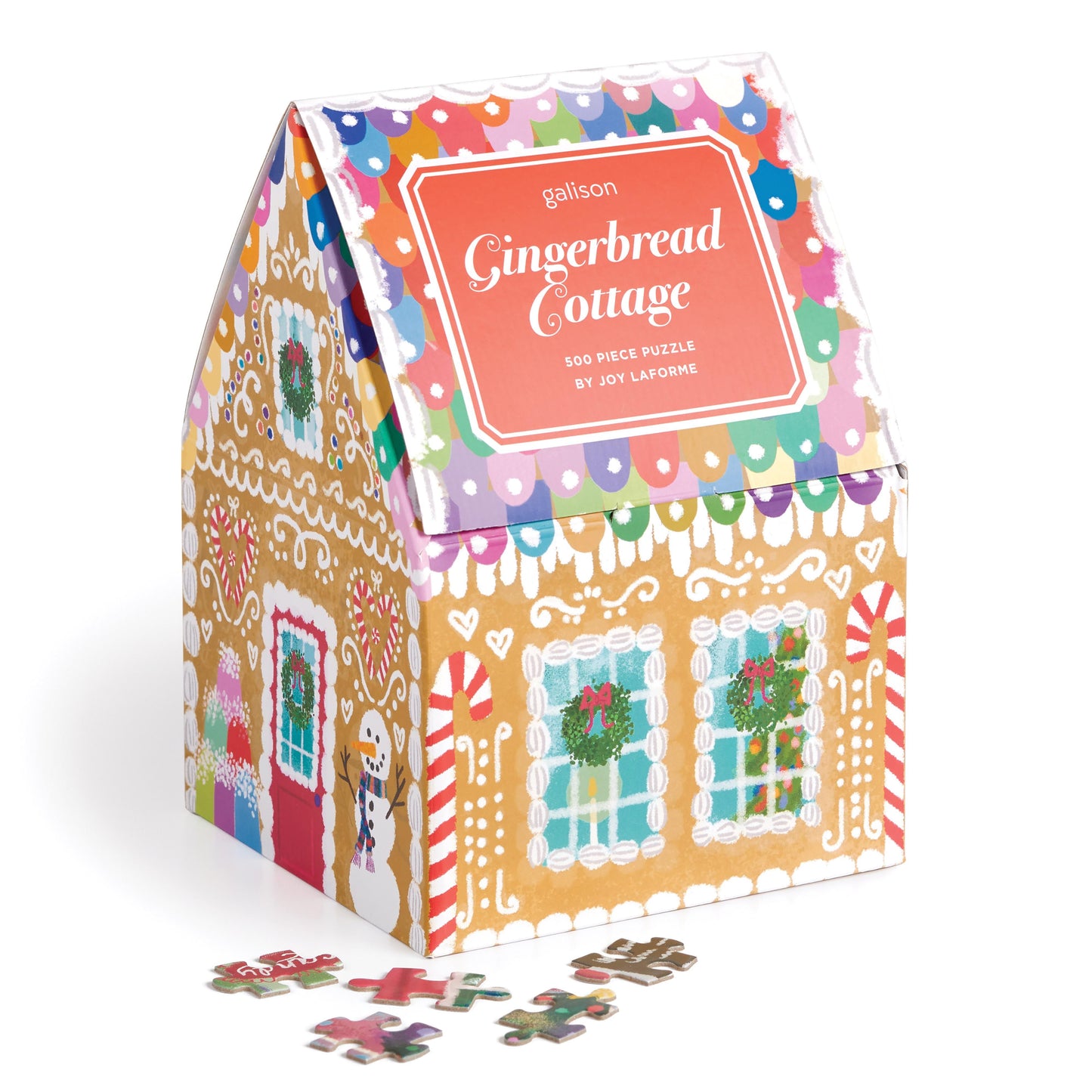 Joy Laforme Gingerbread Cottage Puzzle 500pc