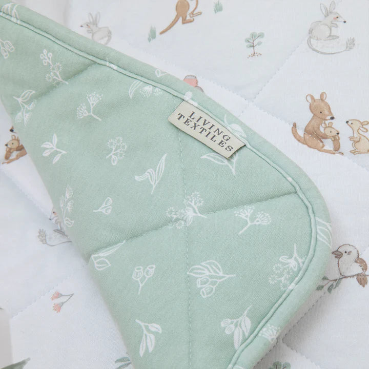 Reversible Quilted Cot Comforter Australiana