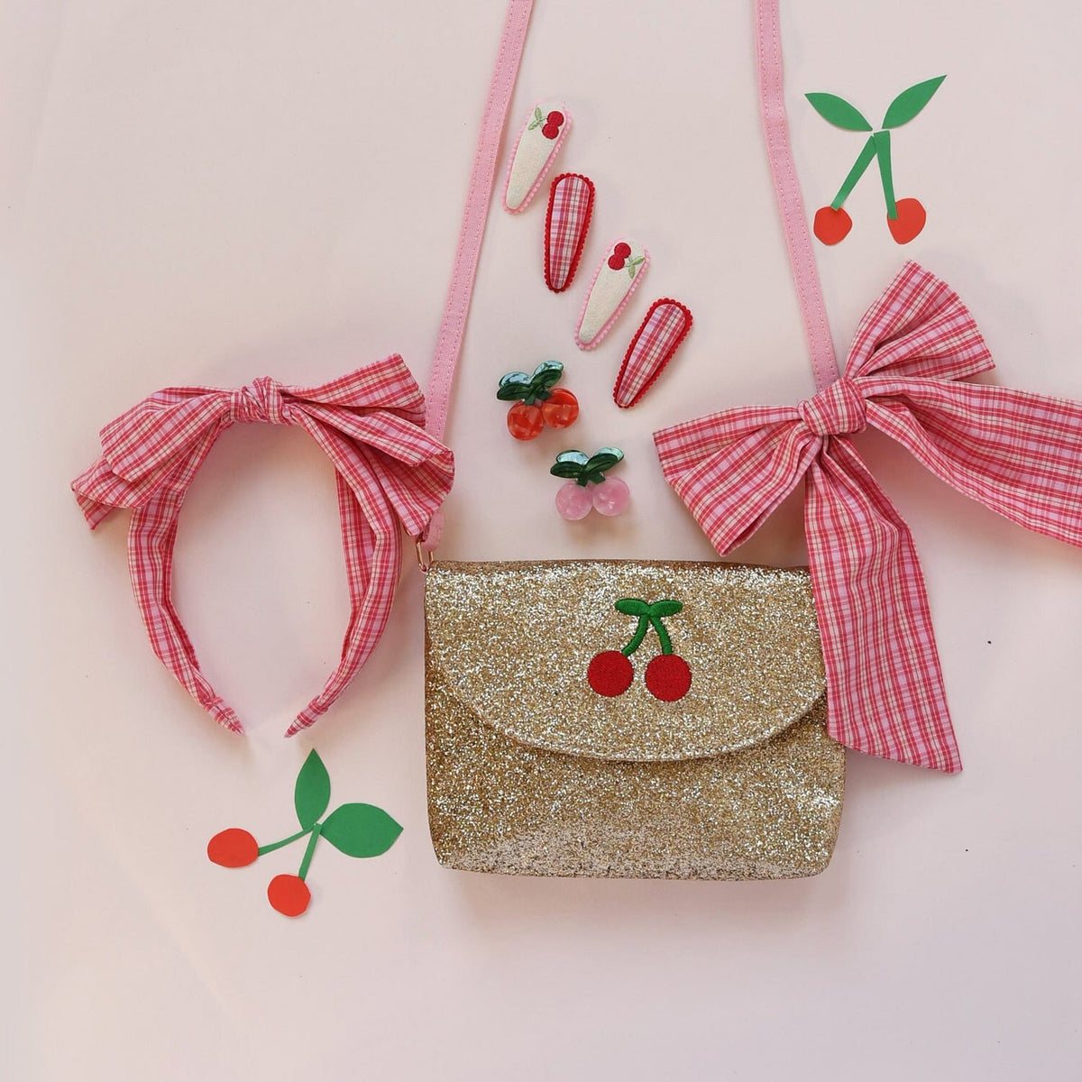 Cherry Dreams Fabric Clip Set