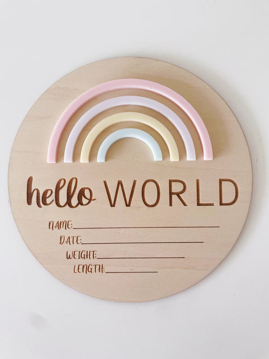 Hello World Rainbow Sorbet Disc