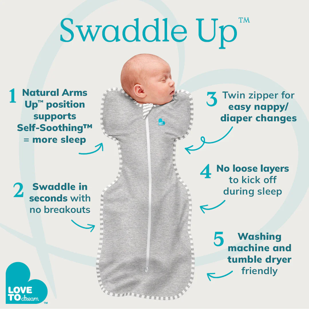 Love To Dream Swaddle Up Lite 0.2 tog Grey