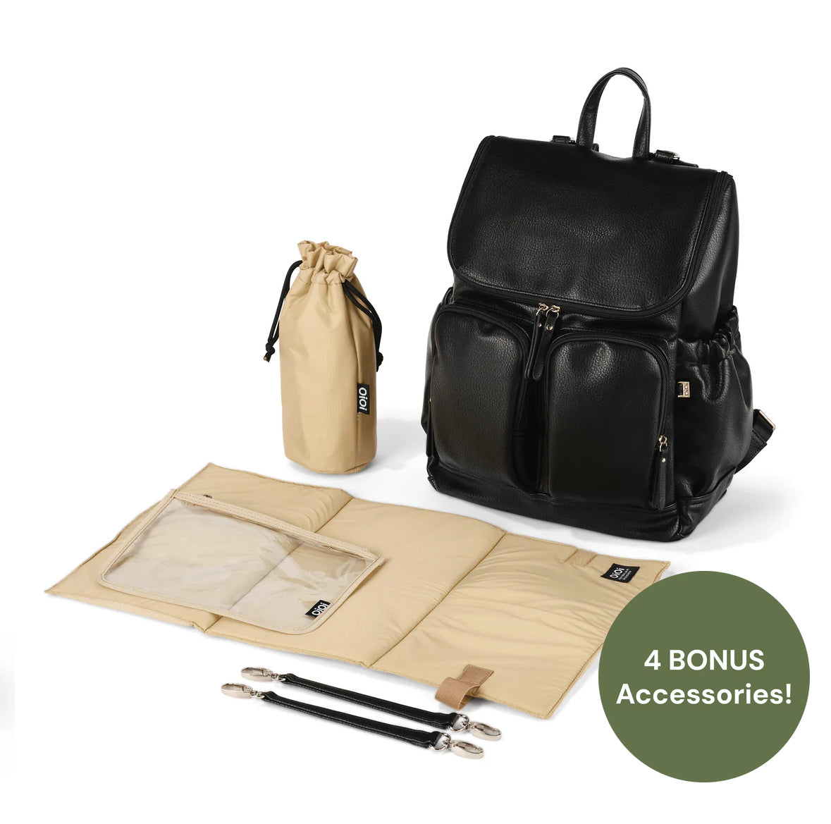 Signature Nappy Backpack Black Dimple