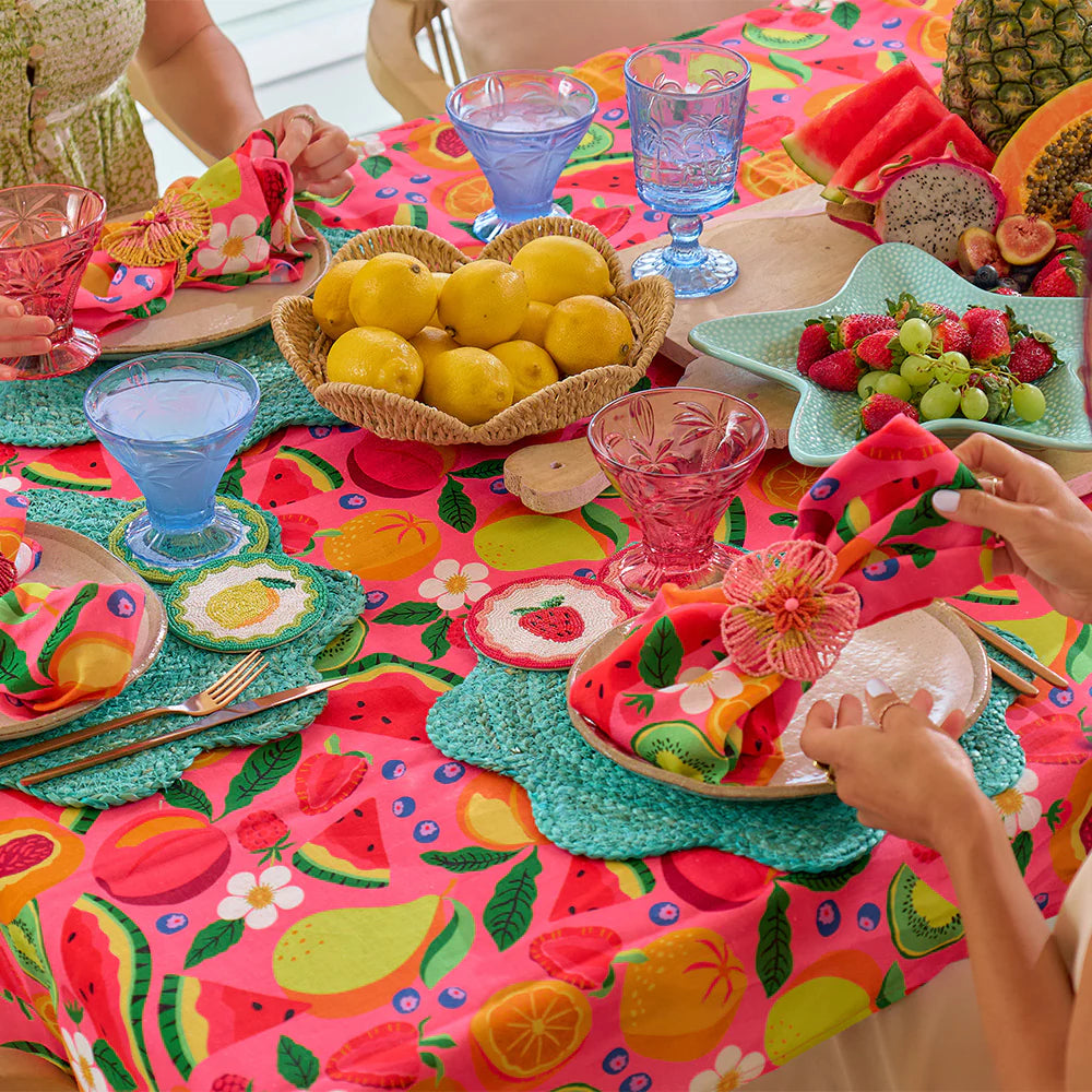 Linen Tablecloth (138cm x 240cm) Tropicana