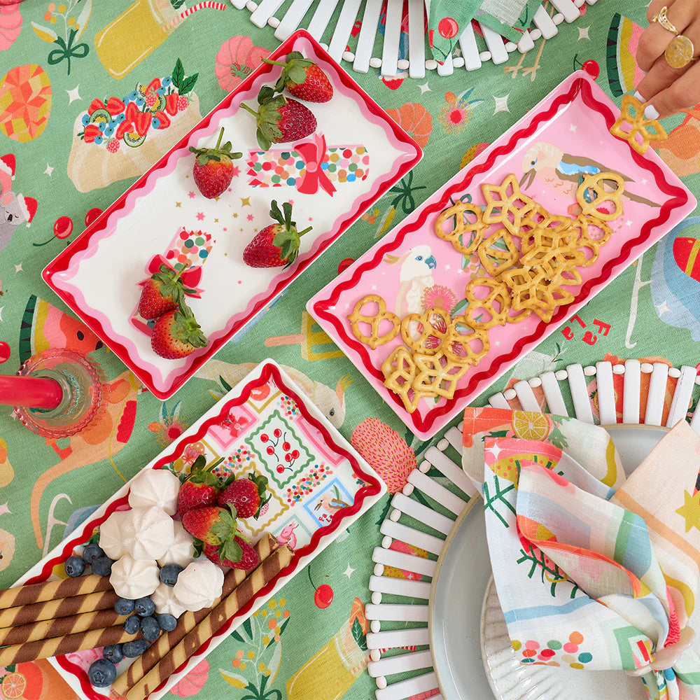 Confetti Bon Bon Plate Rectangle