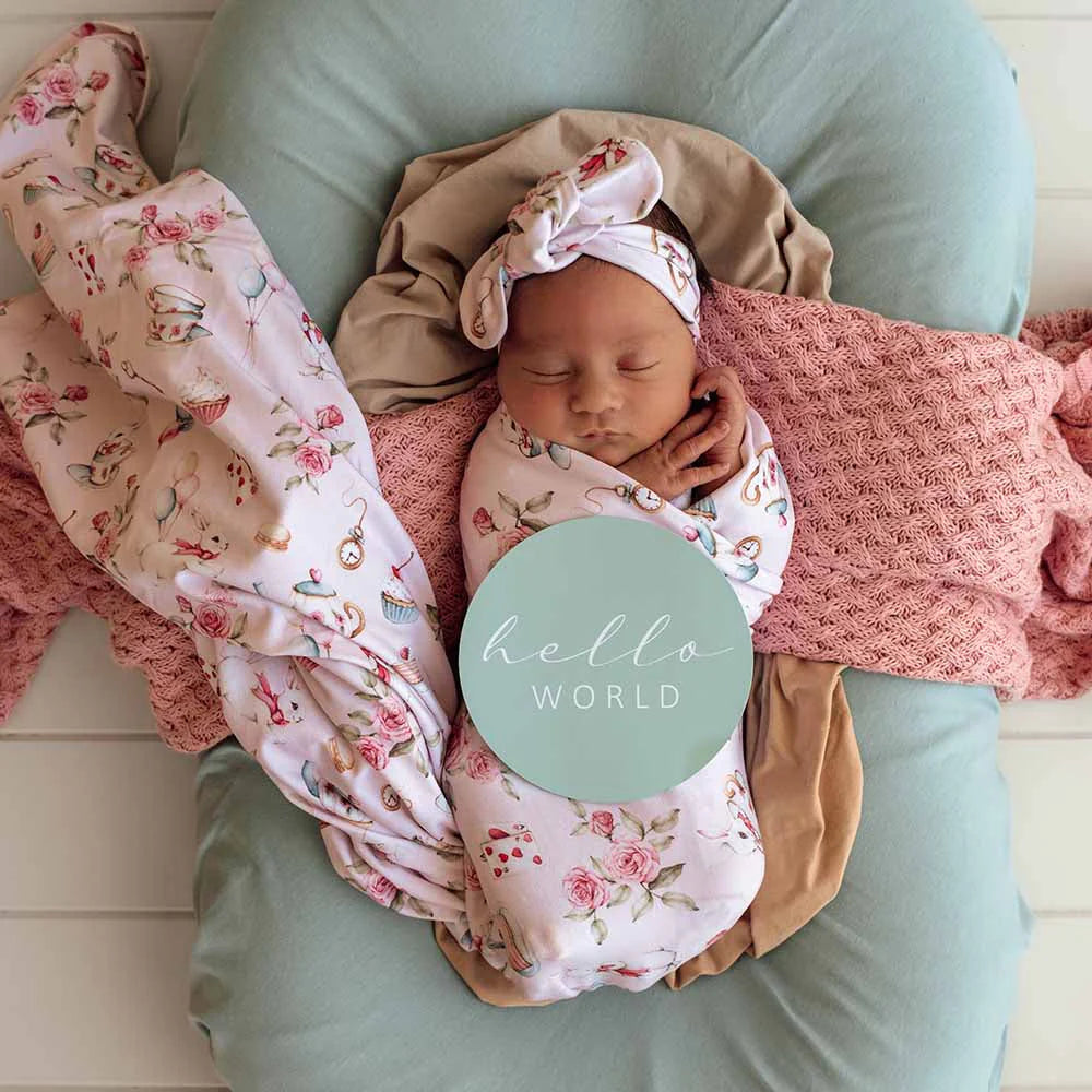 Alice's Tea Party Jersey Wrap Set