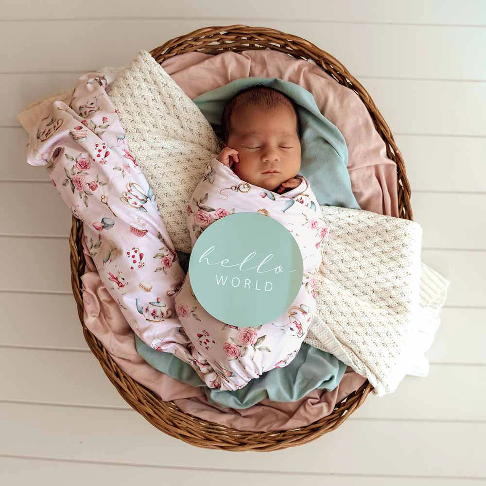 Alice's Tea Party Jersey Wrap Set