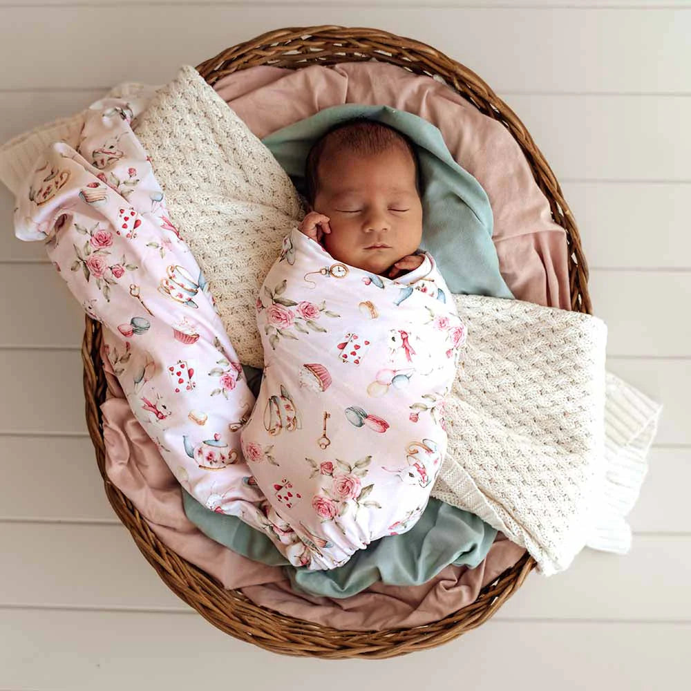 Alice's Tea Party Jersey Wrap Set