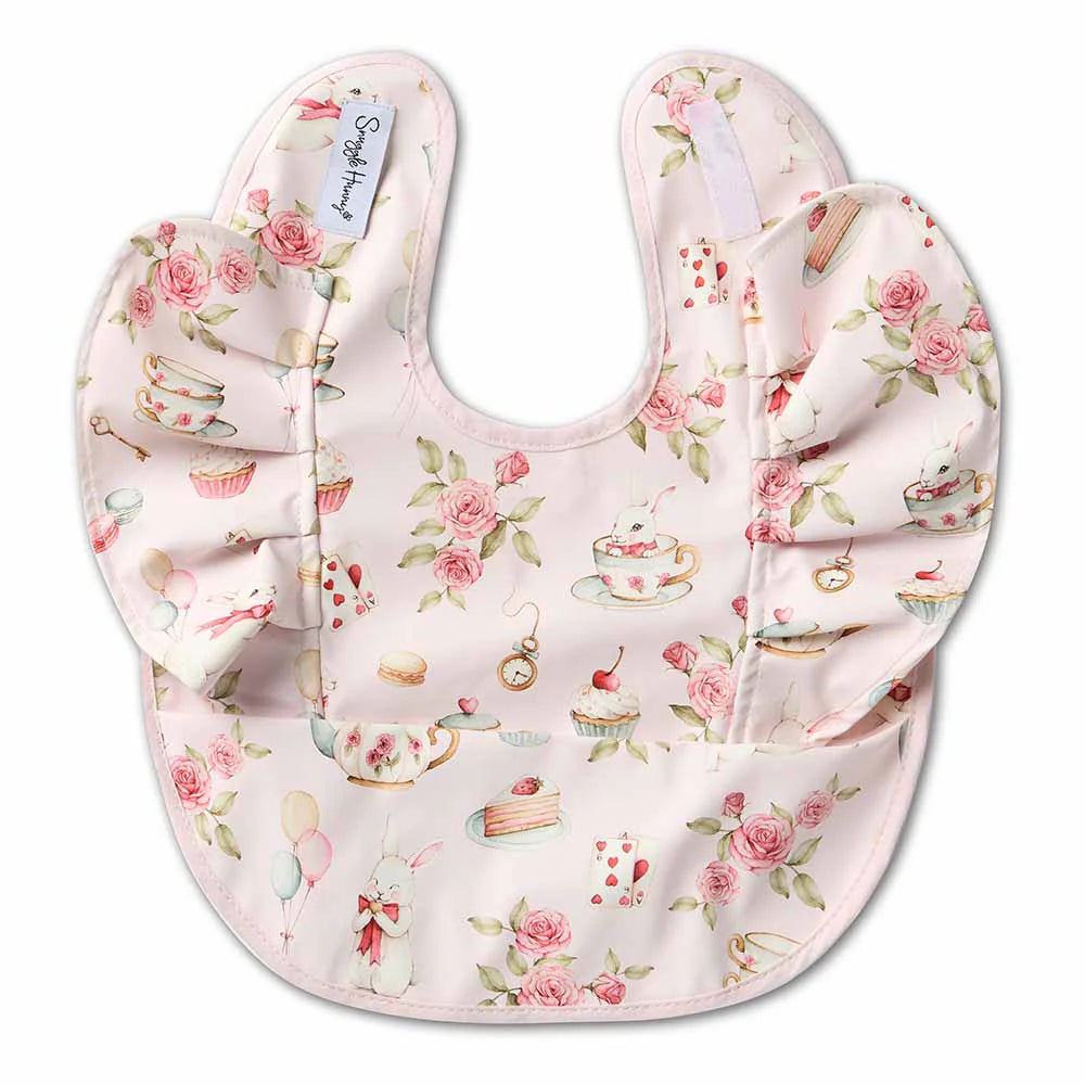 Alice's Tea Party Snuggle Bib