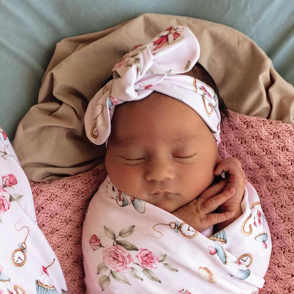 Alice's Tea Party Topknot Headband