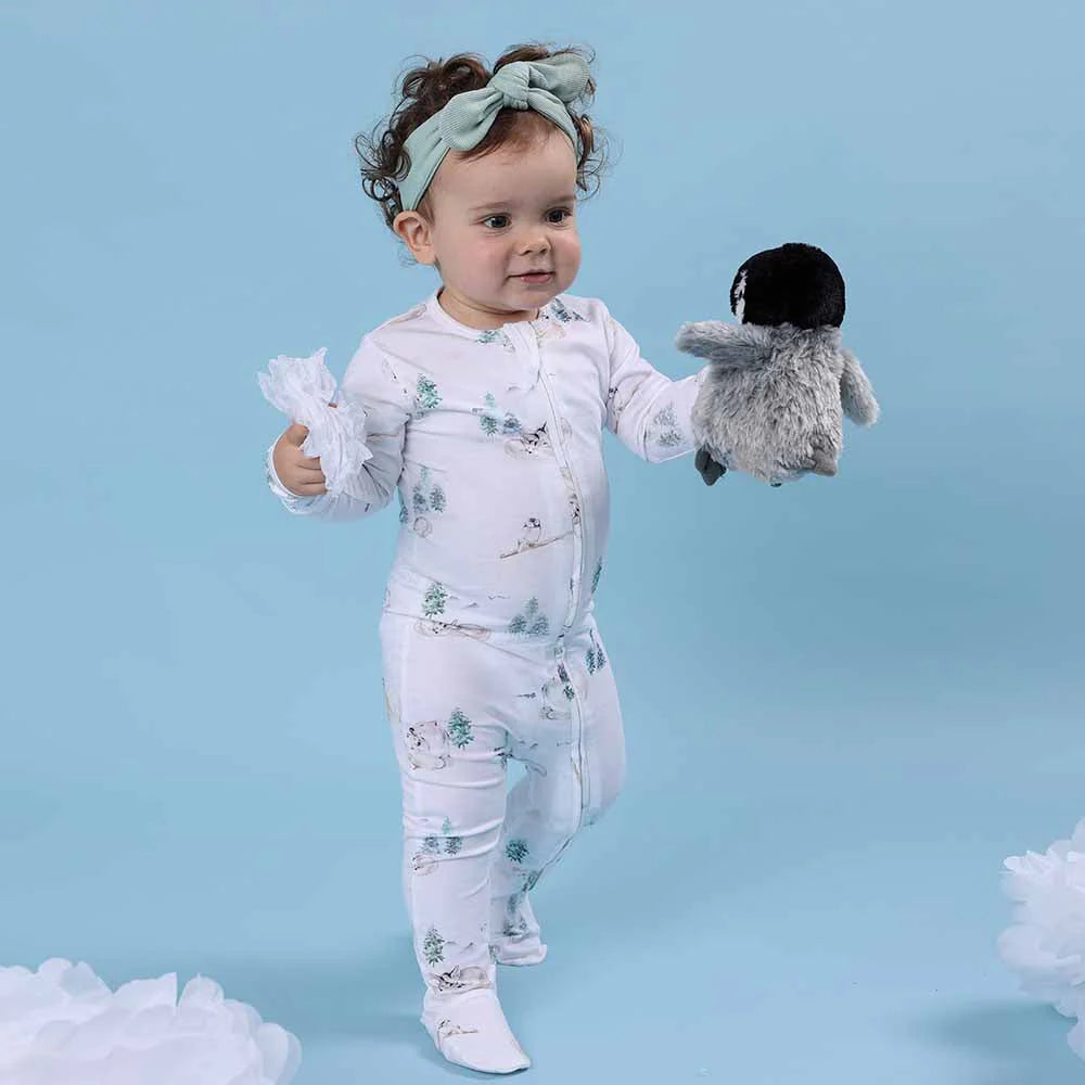 Arctic Snuggle Sleepsuit Zip Footie