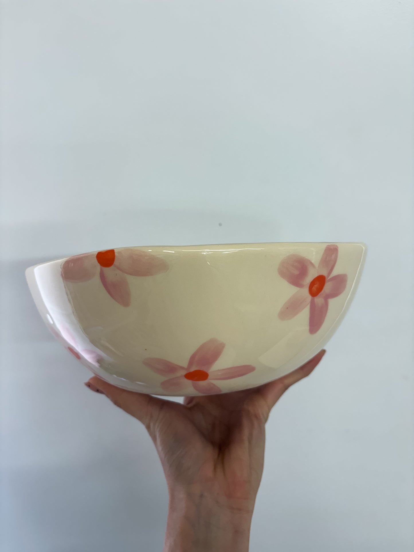 Salad Bowl Navy Gingham