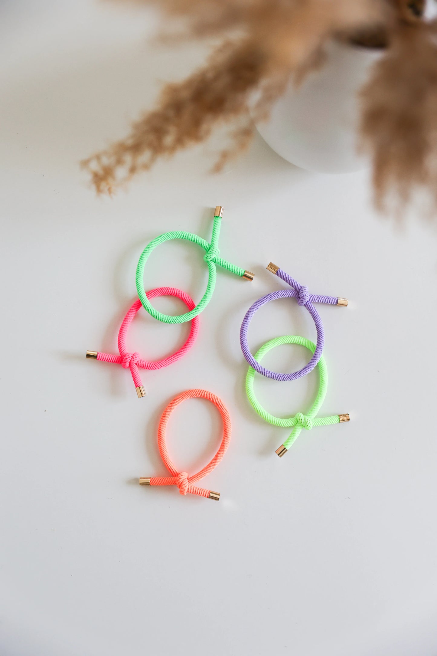 Neon Nora Hair Ties 5pk