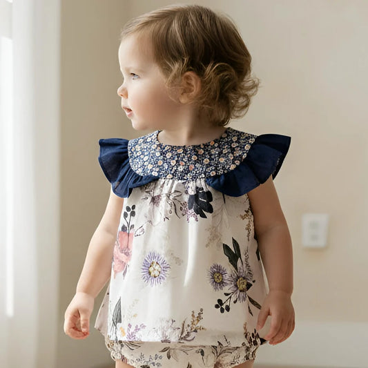 Baby Girls Tasmin Top Meadow Nights