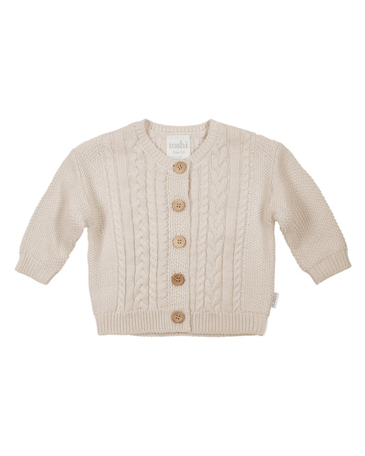 Organic Cardigan Yummy Oatmeal