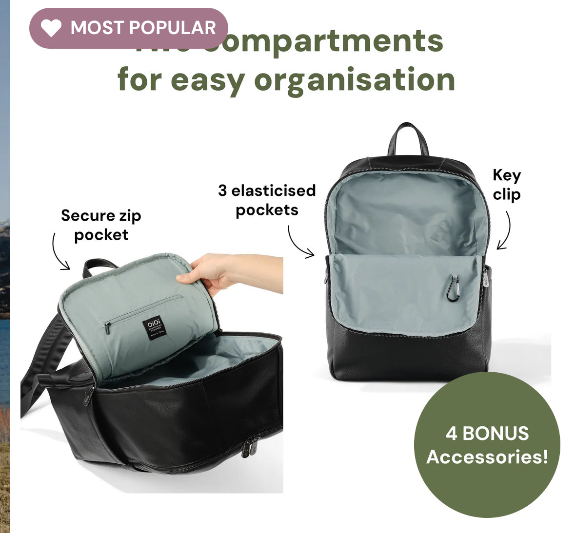Multitasker Nappy Backpack Black