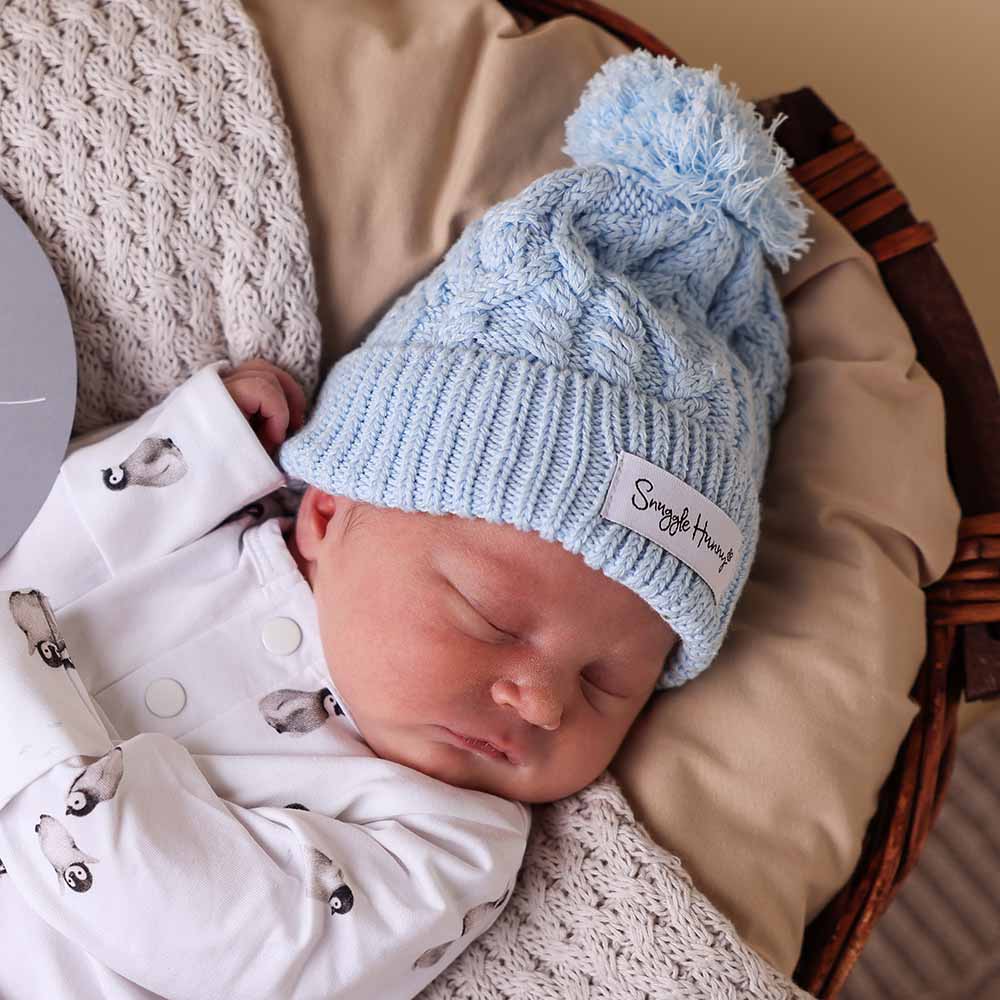 Baby Blue Knit Beanie