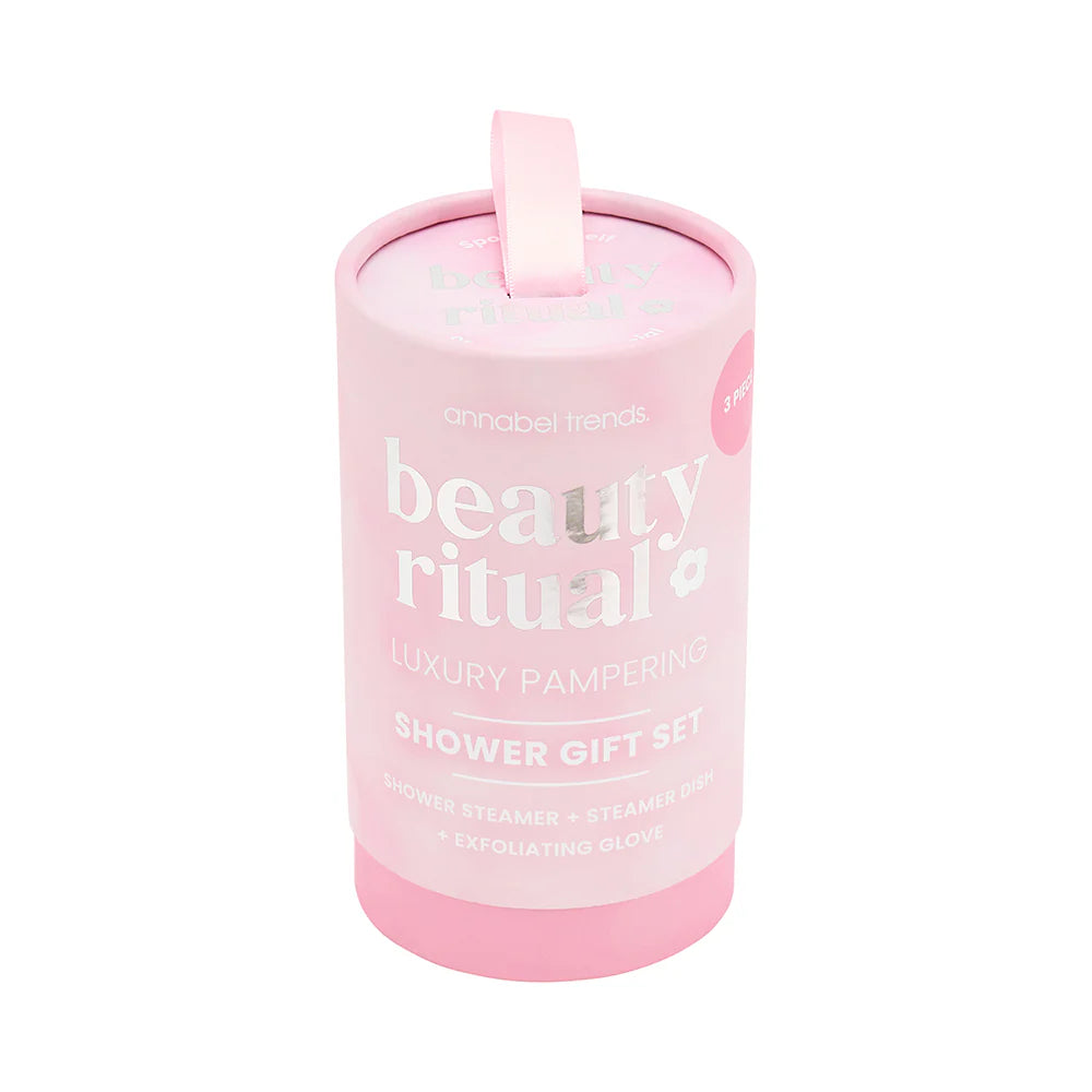 Beauty Ritual Shower Gift Set Dusty Pink 3pc