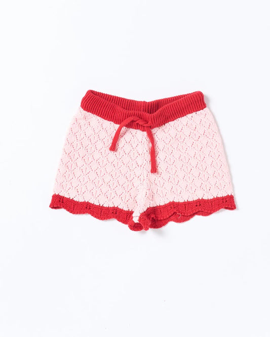 Bella Knit Short Pink and Red