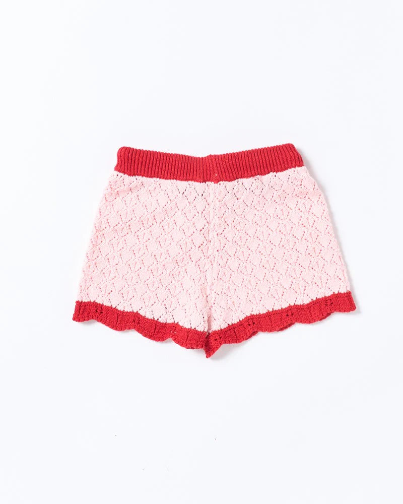 Bella Knit Short Pink and Red