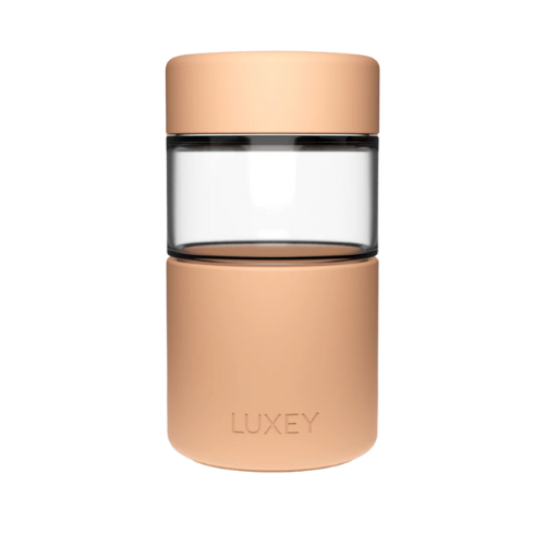 Reusable Glass Coffee Cup 12oz Heya