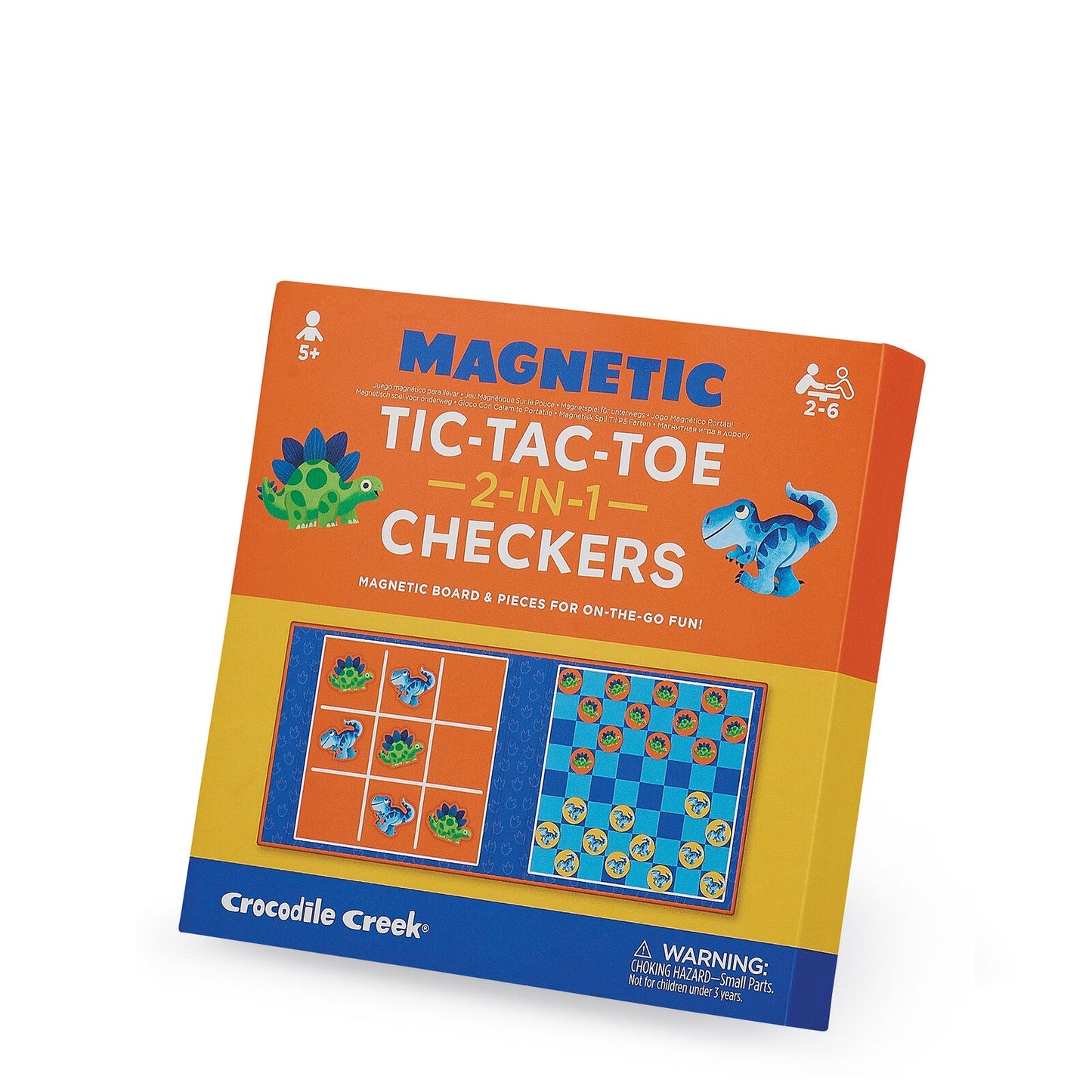 Magnetic Game Tic Tac Toe & Checkers Dino