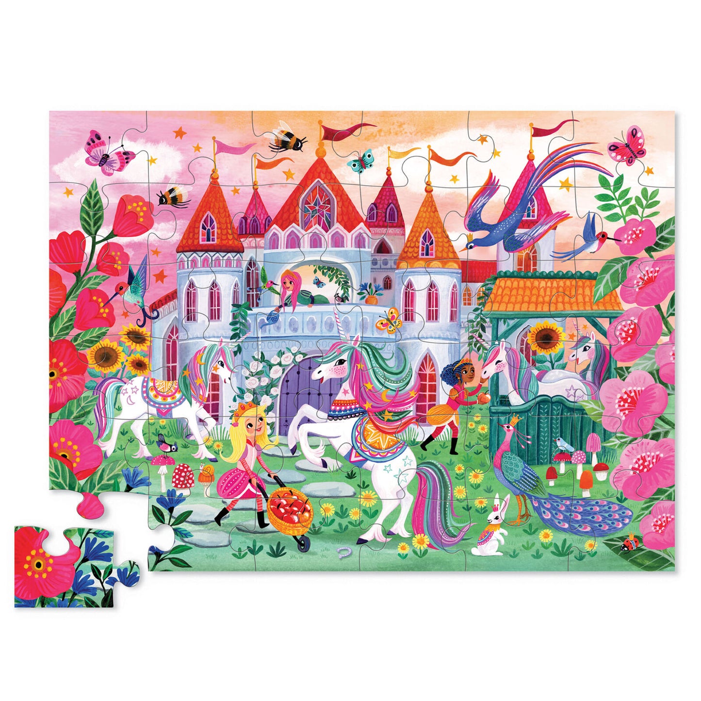 Classic Floor Puzzle 36pc Unicorn Castle