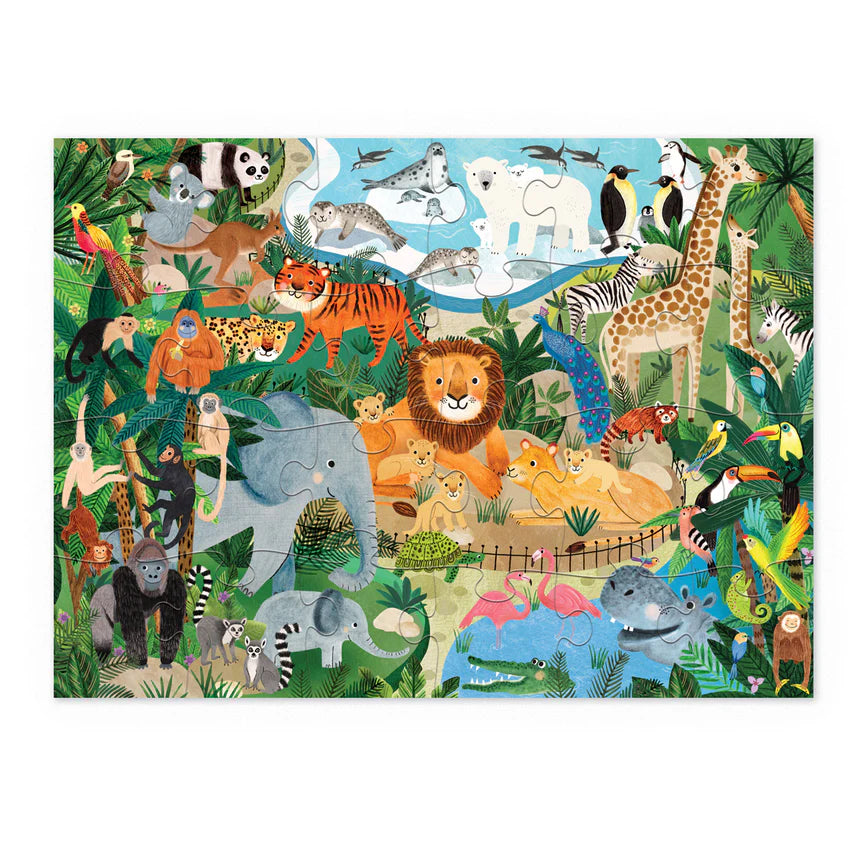 Little Building Puzzle 24pc Zoo