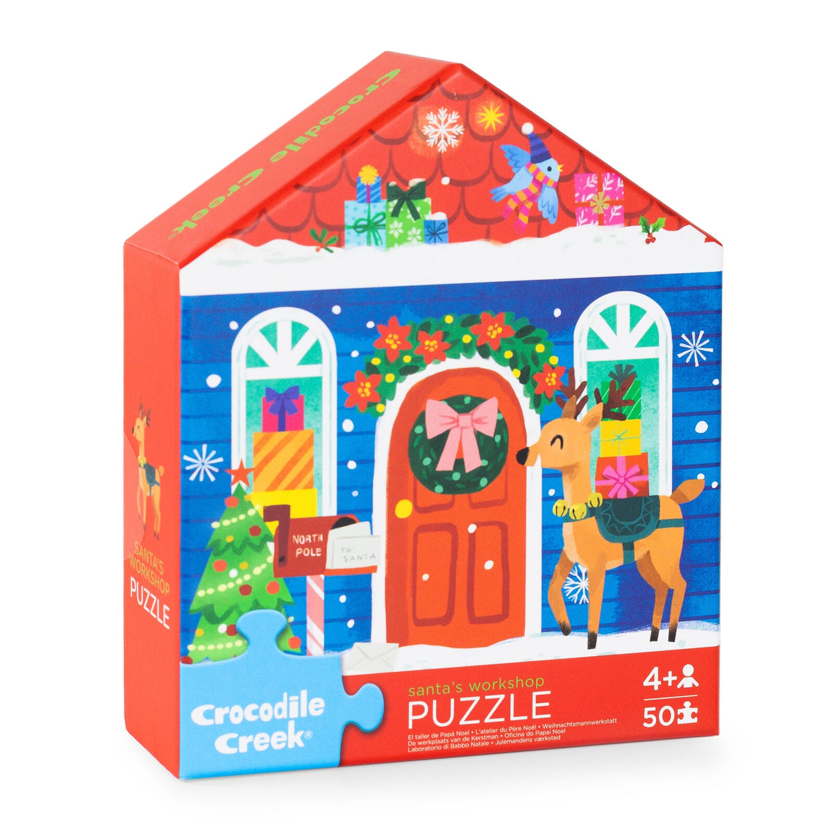 Flat House Puzzle 50pc Santas Workshop