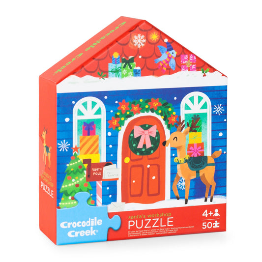 Flat House Puzzle 50pc Santas Workshop