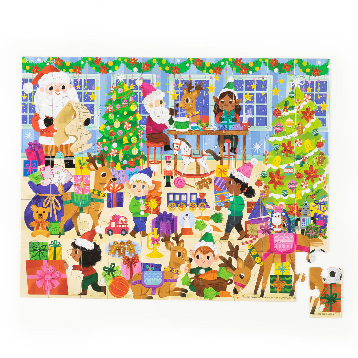Flat House Puzzle 50pc Santas Workshop