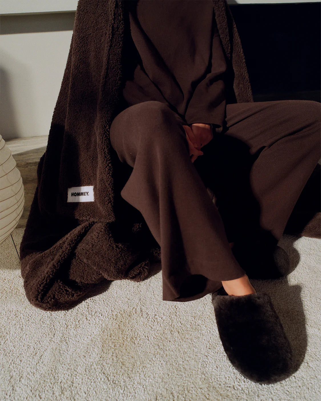 Sheepskin Slippers Chocolate