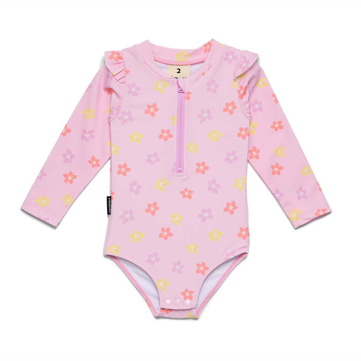 Baby Long Sleeve Swimsuit Hibiscus Bloom