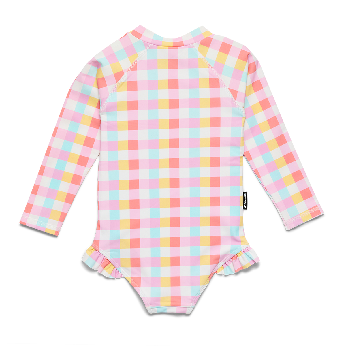 Long Sleeve Swimsuit Pop Gingham