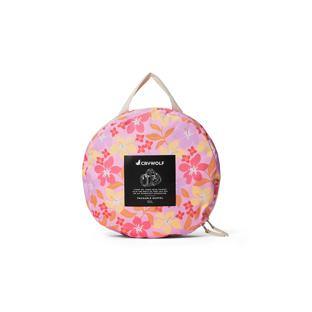 Packable Duffle Bag Hibiscus Daze