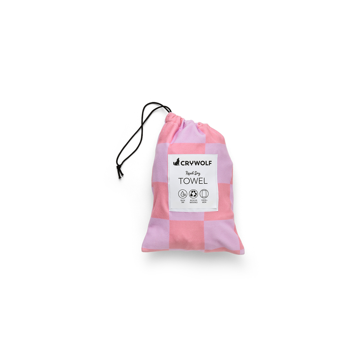 Rapid Dry Towel Flamingo Check