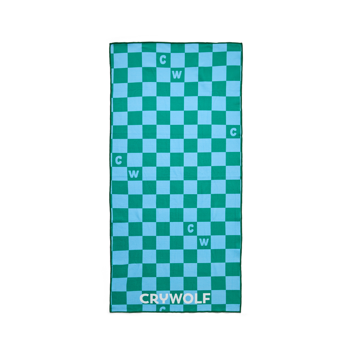Rapid Dry Towel Sea Green Check