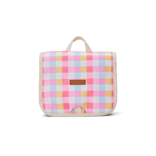 Hanging Toiletry Bag Pop Gingham