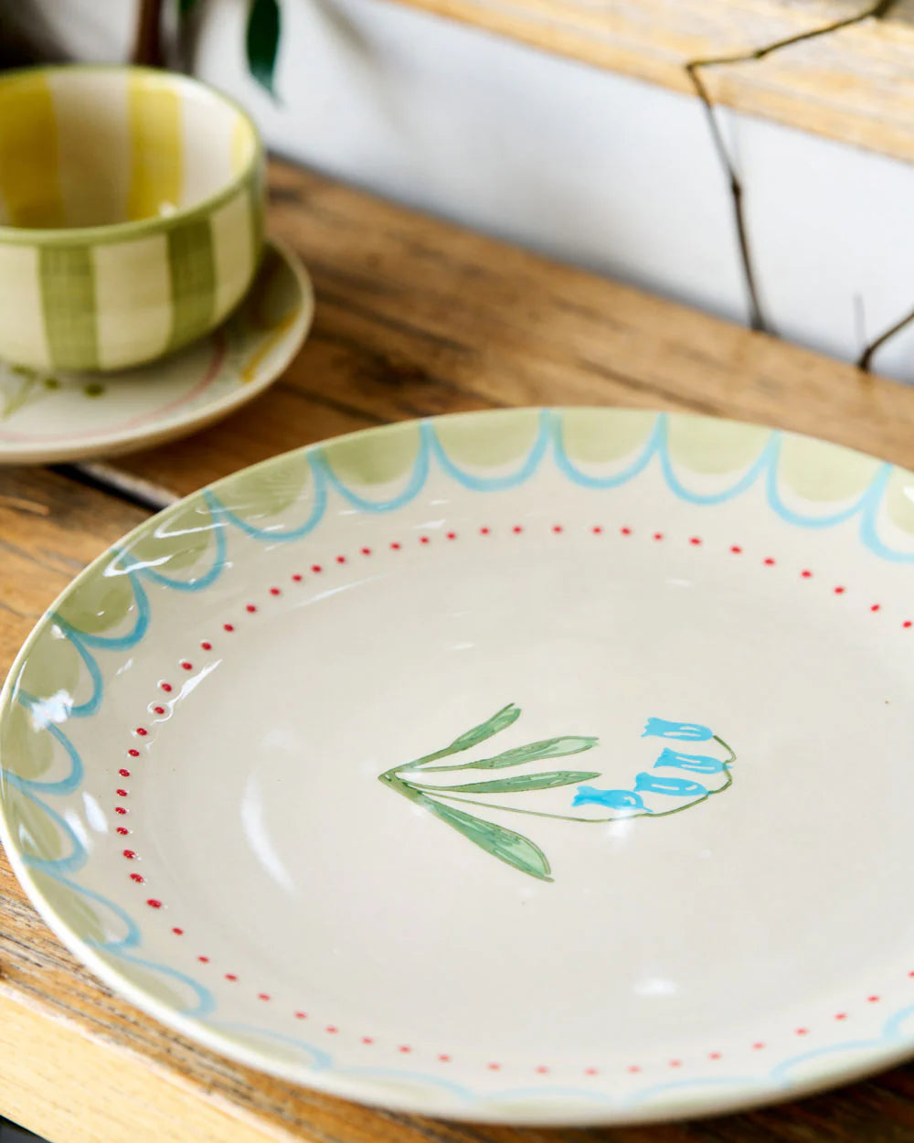 Cake Plate June's Garden Blue Bell 32cm