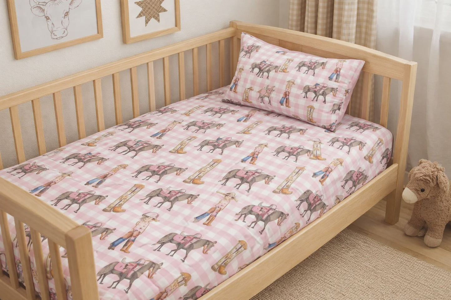 Cowgirl Life Fitted Cot Sheet