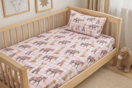 Cowgirl Life Fitted Cot Sheet