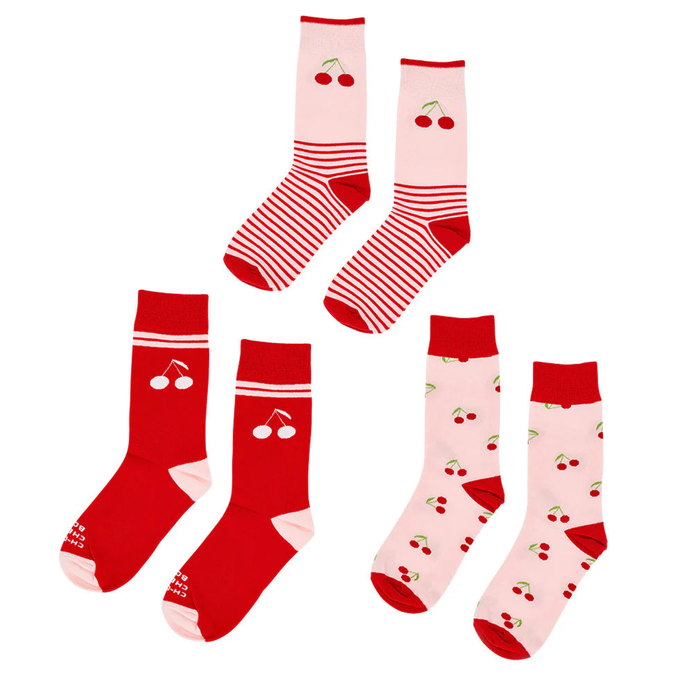 Socks Cherry 3pc