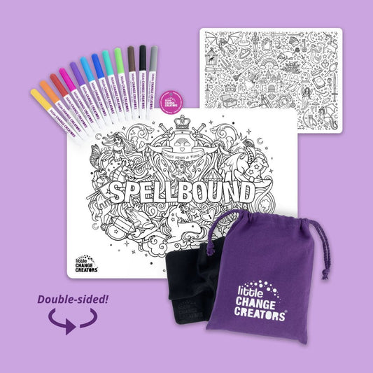 Reusable Silicone Colouring Mat Kit Spellbound