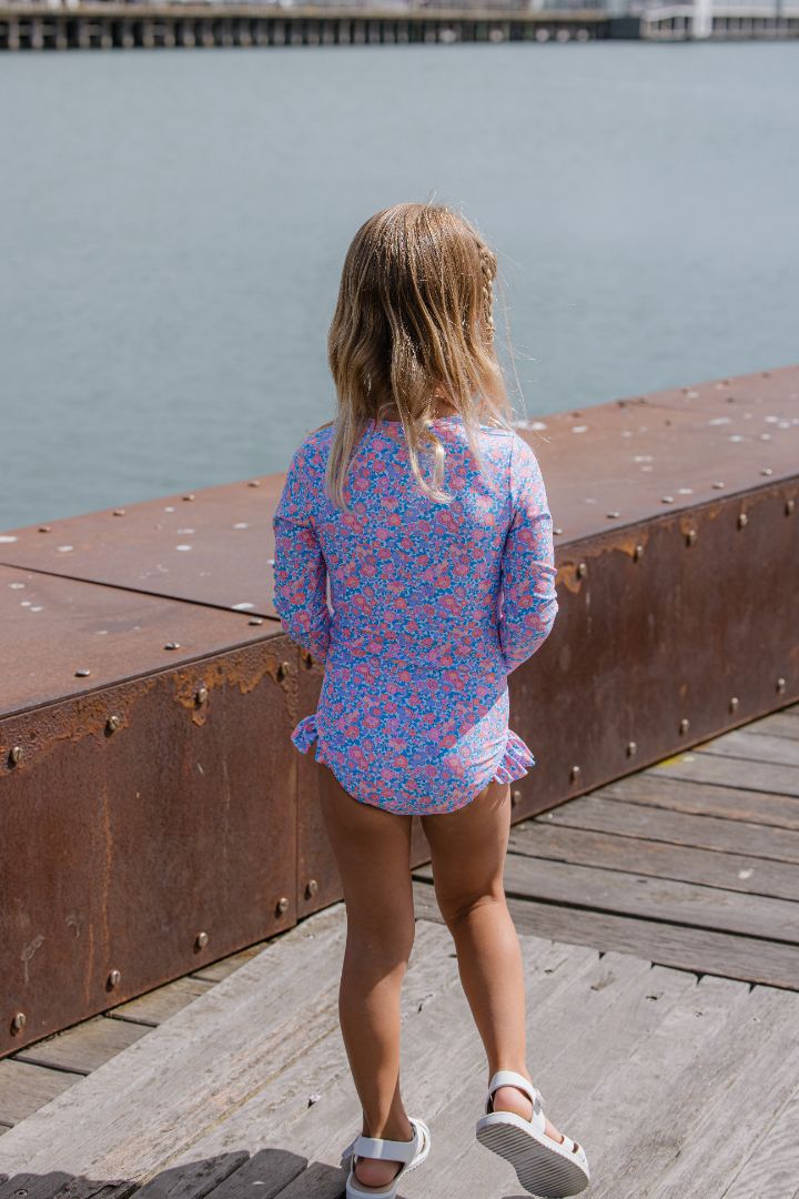 Pretty Posy Long Sleeve Swimsuit