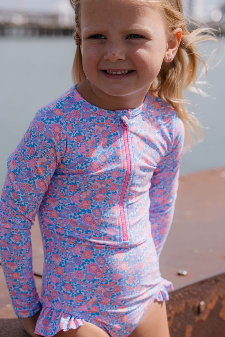 Pretty Posy Long Sleeve Swimsuit