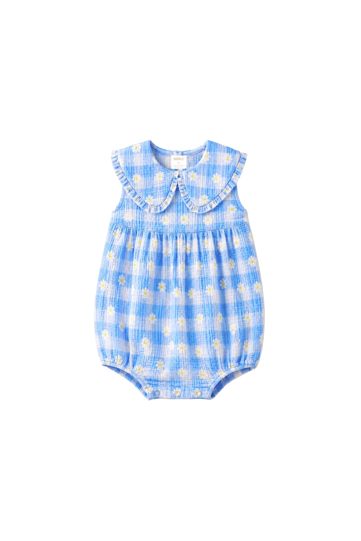 Daisy Check Playsuit